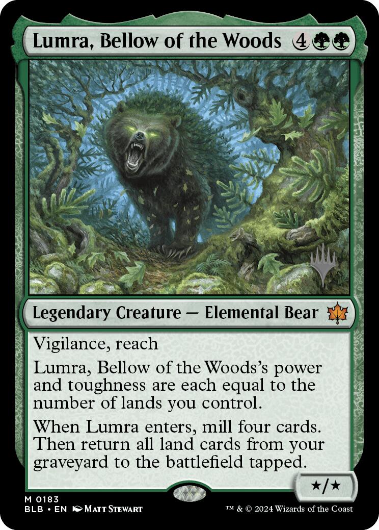 Lumra, Bellow of the Woods (Promo Pack) [Bloomburrow Promos] - Magic: The Gathering - Card Brawlers | Quebec | Canada |