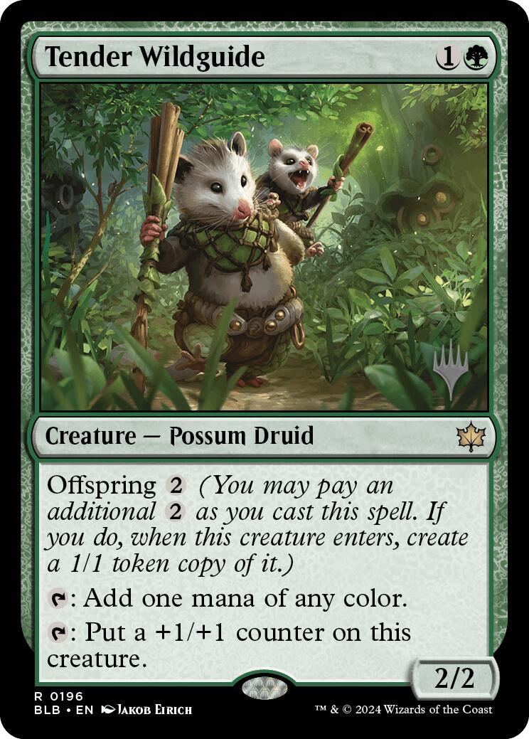 Tender Wildguide (Promo Pack) [Bloomburrow Promos] - Magic: The Gathering - Card Brawlers | Quebec | Canada |