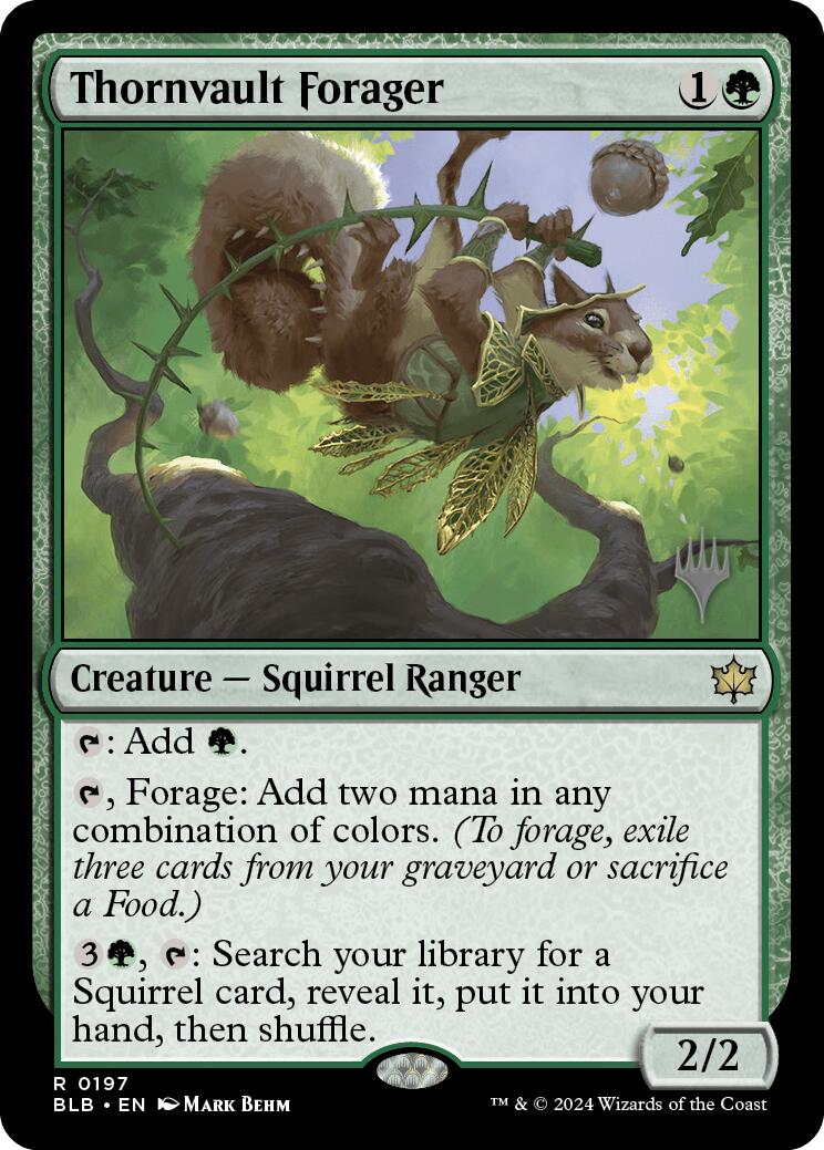 Thornvault Forager (Promo Pack) [Bloomburrow Promos] - Magic: The Gathering - Card Brawlers | Quebec | Canada |