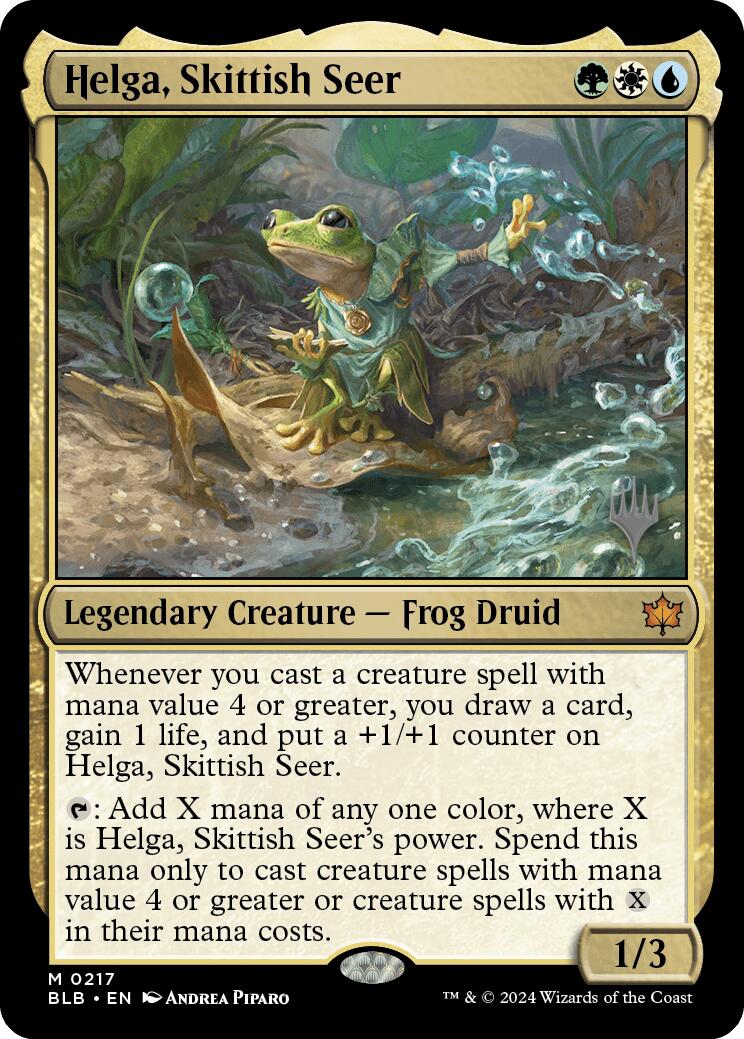 Helga, Skittish Seer (Promo Pack) [Bloomburrow Promos] - Magic: The Gathering - Card Brawlers | Quebec | Canada |