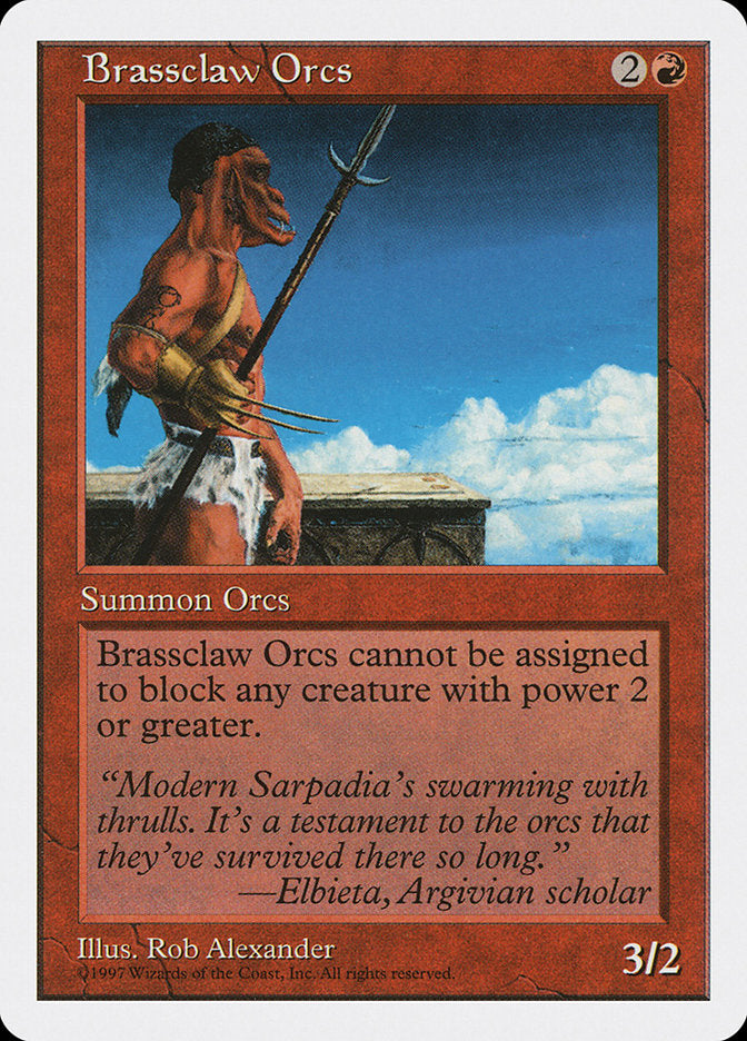 Brassclaw Orcs [Fifth Edition] - Magic: The Gathering - Card Brawlers | Quebec | Canada |