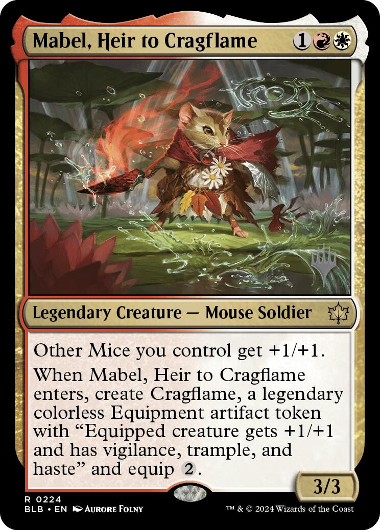 Mabel, Heir to Cragflame (Promo Pack) [Bloomburrow Promos] - Magic: The Gathering - Card Brawlers | Quebec | Canada |