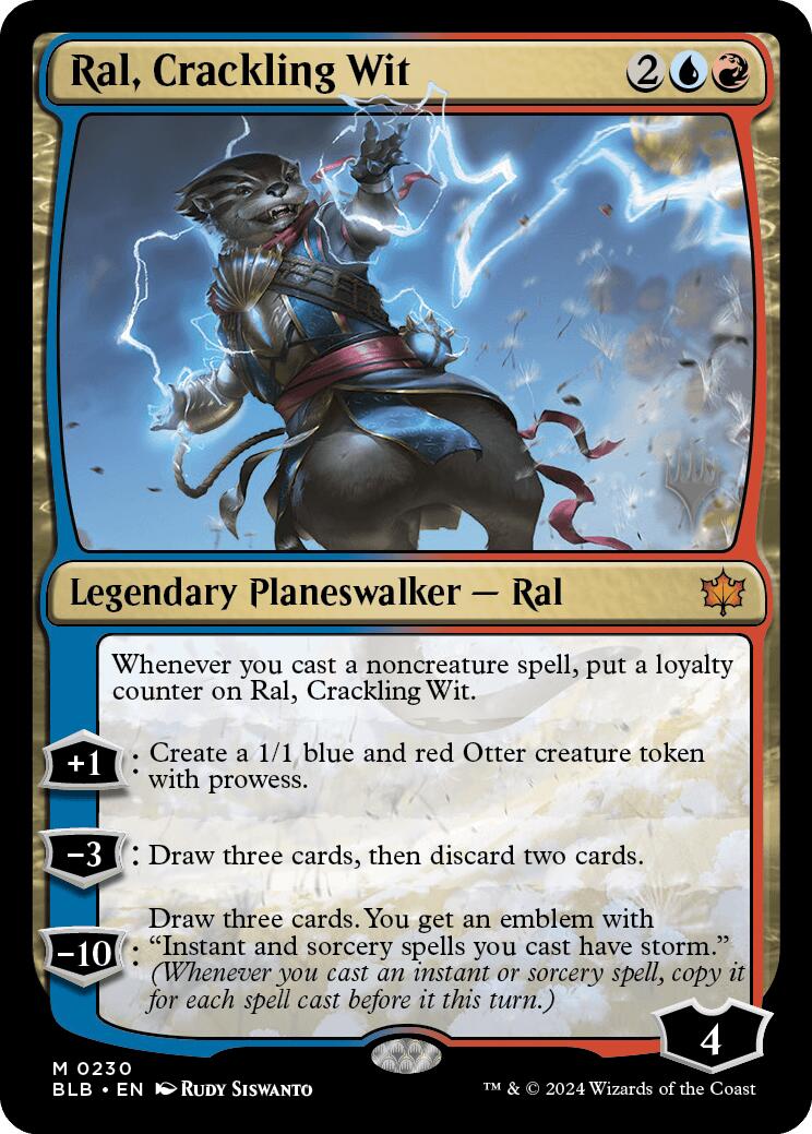 Ral, Crackling Wit (Promo Pack) [Bloomburrow Promos] - Magic: The Gathering - Card Brawlers | Quebec | Canada |