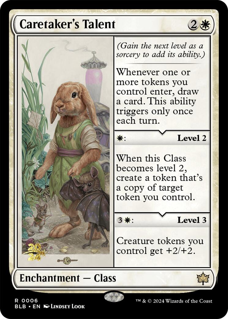 Caretaker's Talent [Bloomburrow Prerelease Promos] - Magic: The Gathering - Card Brawlers | Quebec | Canada |