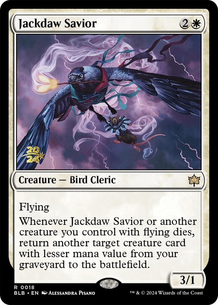 Jackdaw Savior [Bloomburrow Prerelease Promos] - Magic: The Gathering - Card Brawlers | Quebec | Canada |