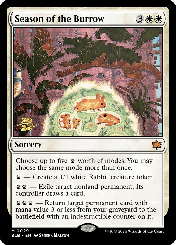 Season of the Burrow [Bloomburrow Prerelease Promos] - Magic: The Gathering - Card Brawlers | Quebec | Canada |