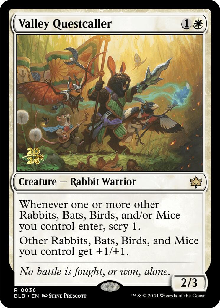 Valley Questcaller [Bloomburrow Prerelease Promos] - Magic: The Gathering - Card Brawlers | Quebec | Canada |