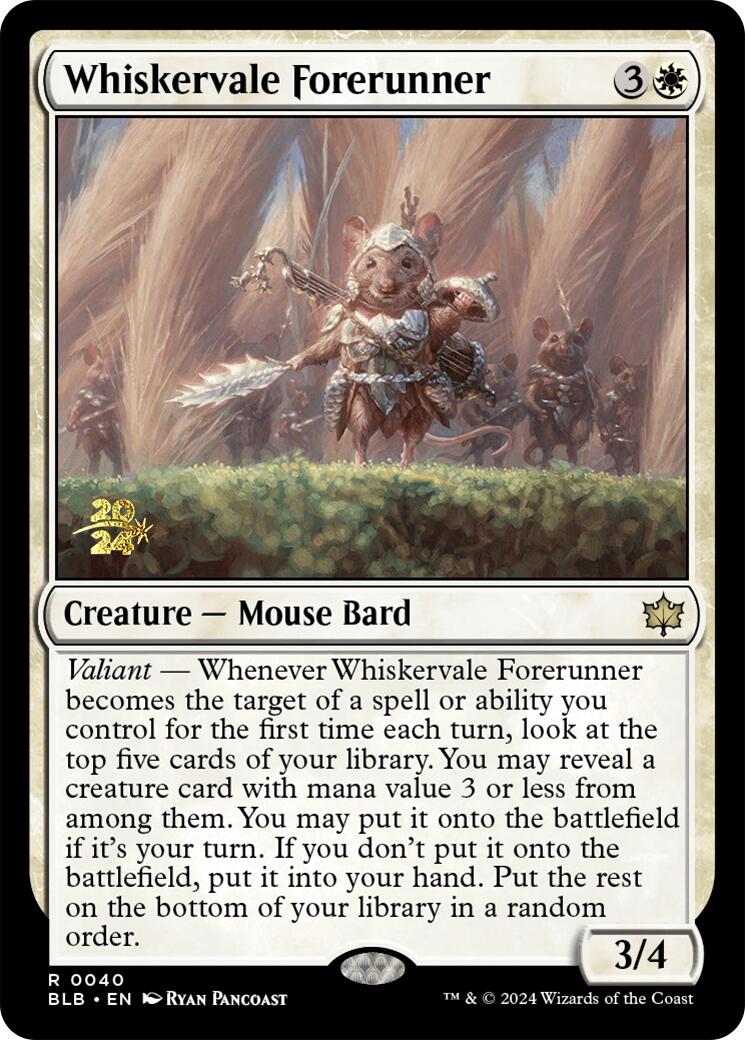 Whiskervale Forerunner [Bloomburrow Prerelease Promos] - Magic: The Gathering - Card Brawlers | Quebec | Canada |