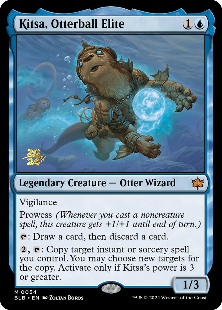 Kitsa, Otterball Elite [Bloomburrow Prerelease Promos] - Magic: The Gathering - Card Brawlers | Quebec | Canada |