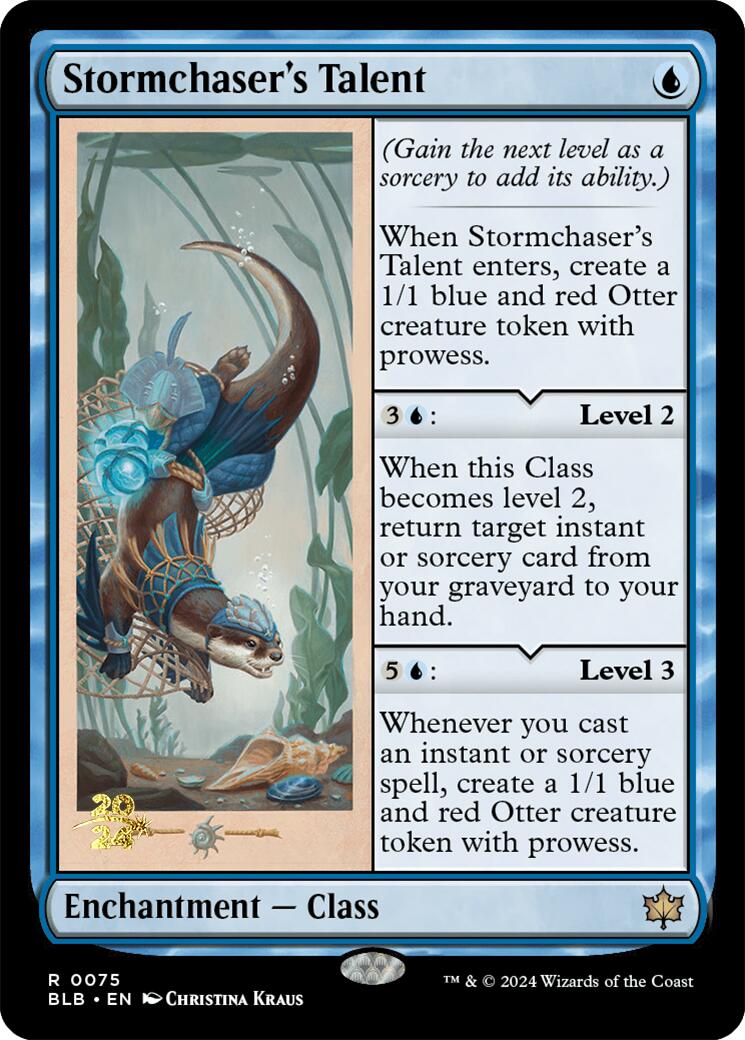 Stormchaser's Talent [Bloomburrow Prerelease Promos] - Magic: The Gathering - Card Brawlers | Quebec | Canada |
