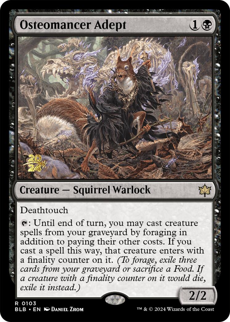 Osteomancer Adept [Bloomburrow Prerelease Promos] - Magic: The Gathering - Card Brawlers | Quebec | Canada |