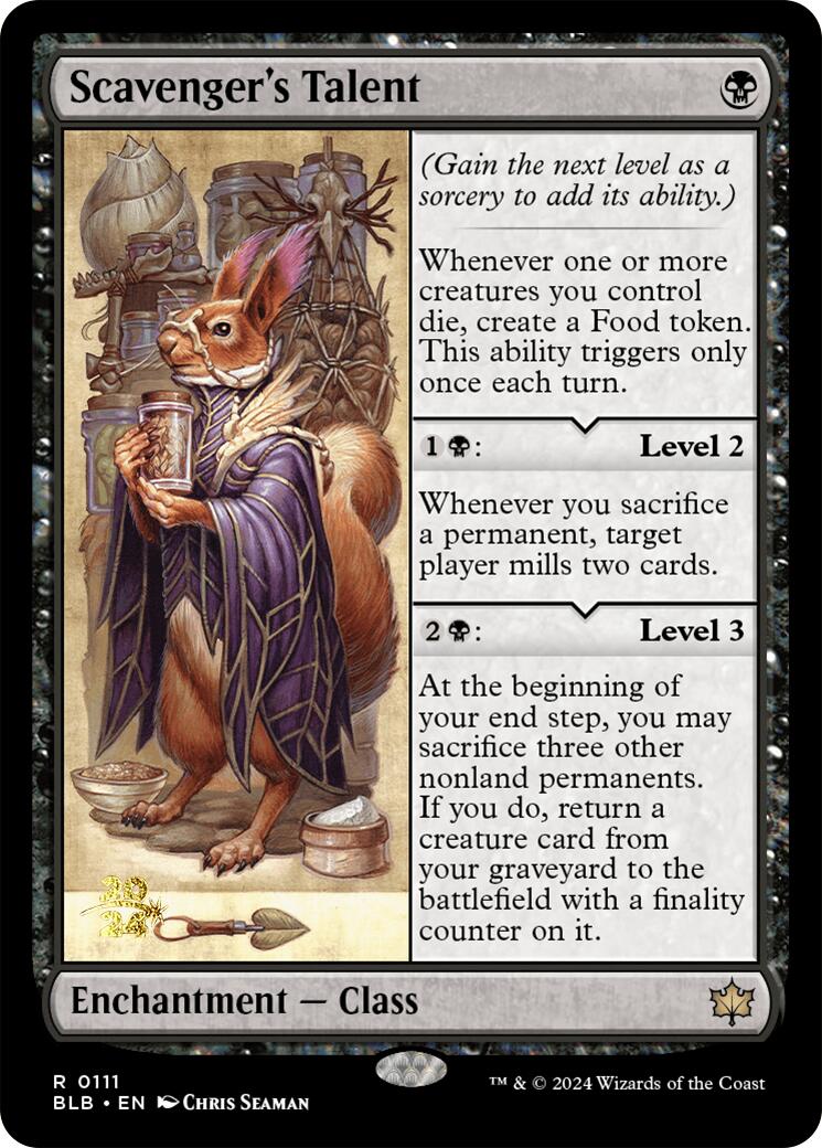 Scavenger's Talent [Bloomburrow Prerelease Promos] - Magic: The Gathering - Card Brawlers | Quebec | Canada |