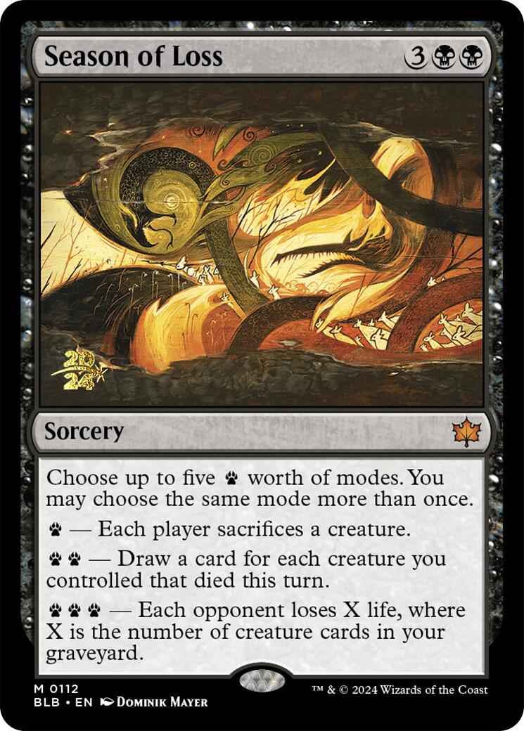 Season of Loss [Bloomburrow Prerelease Promos] - Magic: The Gathering - Card Brawlers | Quebec | Canada |