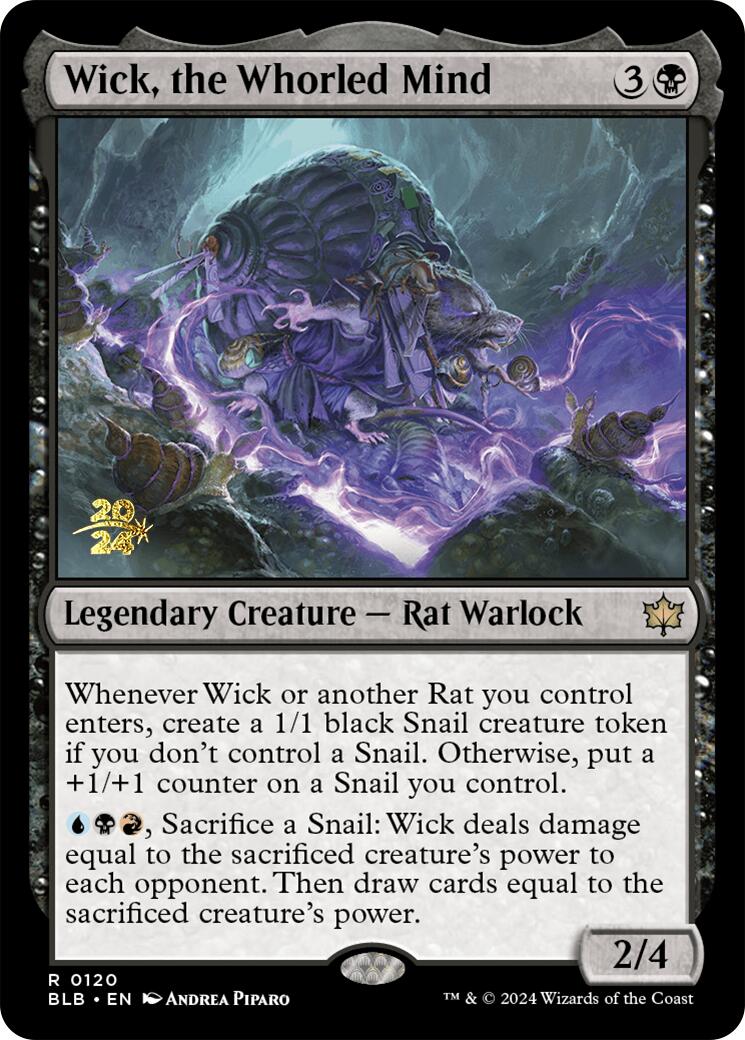 Wick, the Whorled Mind [Bloomburrow Prerelease Promos] - Magic: The Gathering - Card Brawlers | Quebec | Canada |