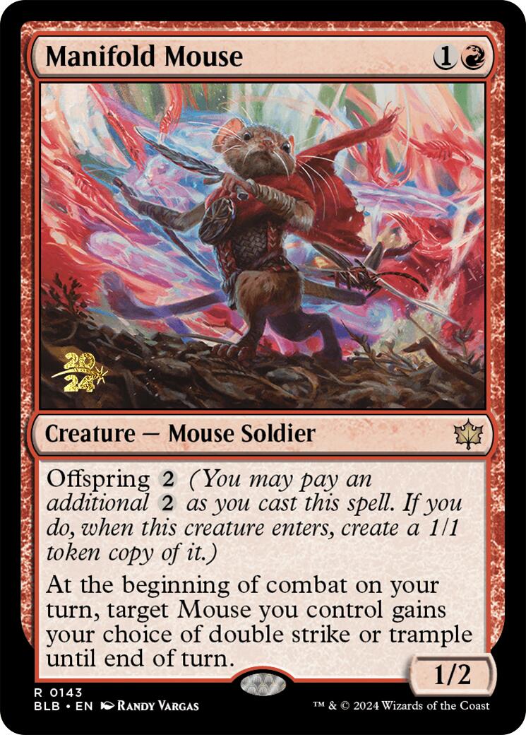 Manifold Mouse [Bloomburrow Prerelease Promos] - Magic: The Gathering - Card Brawlers | Quebec | Canada |