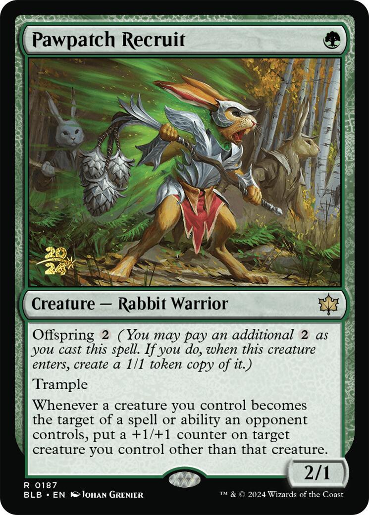 Pawpatch Recruit [Bloomburrow Prerelease Promos] - Magic: The Gathering - Card Brawlers | Quebec | Canada |