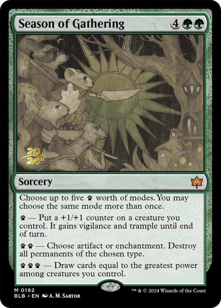 Season of Gathering [Bloomburrow Prerelease Promos] - Magic: The Gathering - Card Brawlers | Quebec | Canada |