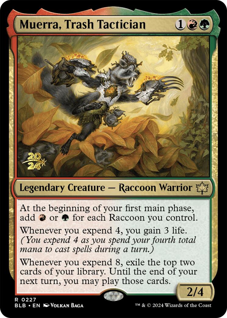 Muerra, Trash Tactician [Bloomburrow Prerelease Promos] - Magic: The Gathering - Card Brawlers | Quebec | Canada |