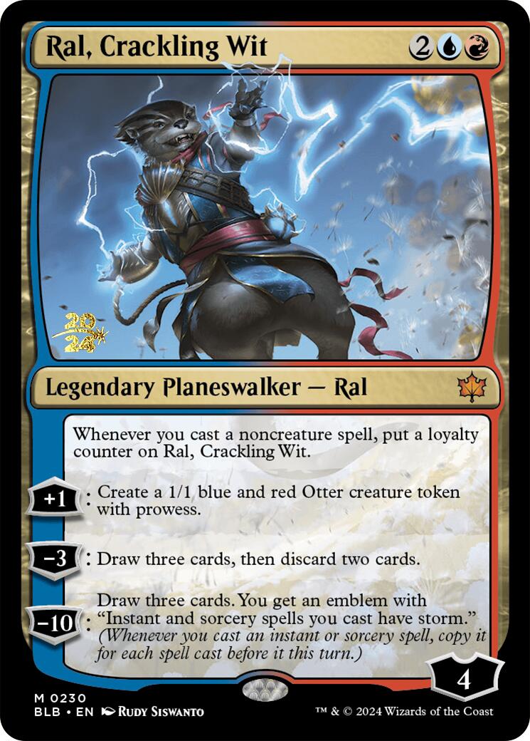 Ral, Crackling Wit [Bloomburrow Prerelease Promos] - Magic: The Gathering - Card Brawlers | Quebec | Canada |