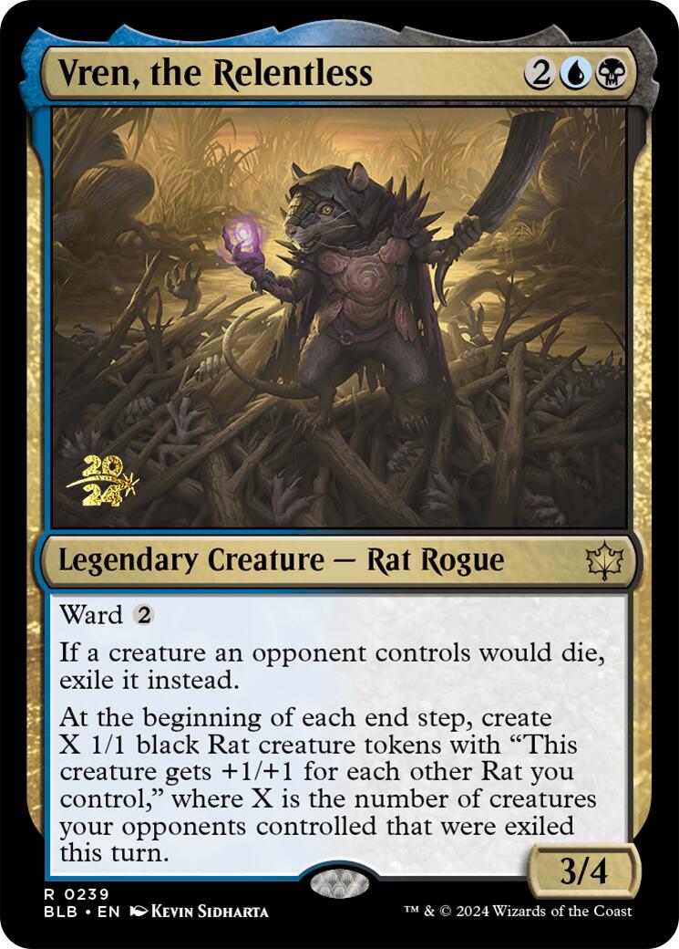 Vren, the Relentless [Bloomburrow Prerelease Promos] - Magic: The Gathering - Card Brawlers | Quebec | Canada |