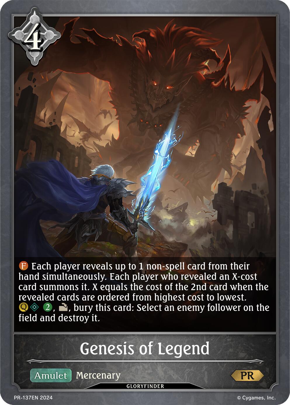 Genesis of Legend (PR-137EN) [Promotional Cards] - Bushiroad - Card Brawlers | Quebec | Canada |