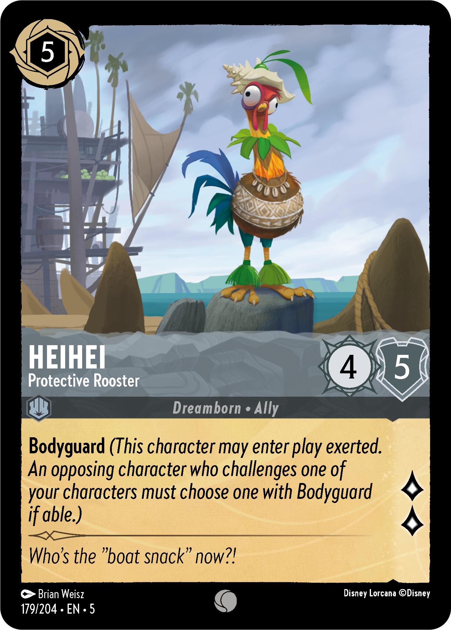HeiHei - Protective Rooster (179/204) [Shimmering Skies] - Disney - Card Brawlers | Quebec | Canada |