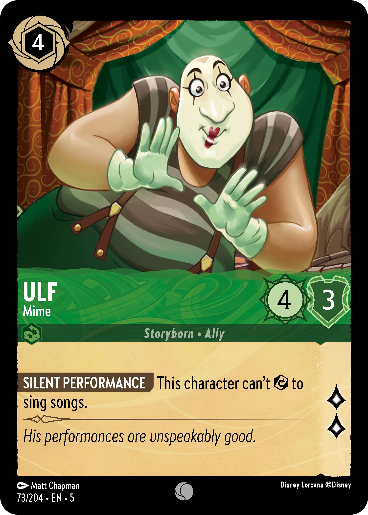 Ulf - Mime (73/204) [Shimmering Skies] - Disney - Card Brawlers | Quebec | Canada |