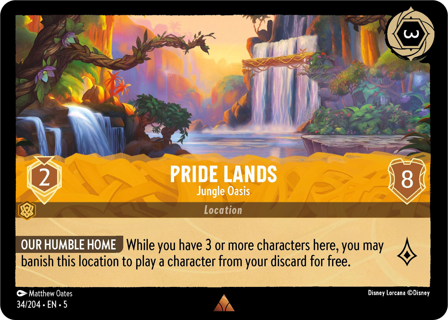 Pride Lands - Jungle Oasis (34/204) [Shimmering Skies] - Disney - Card Brawlers | Quebec | Canada |