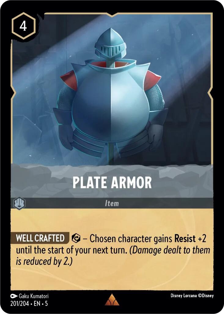Plate Armor (201/204) [Shimmering Skies] - Disney - Card Brawlers | Quebec | Canada |