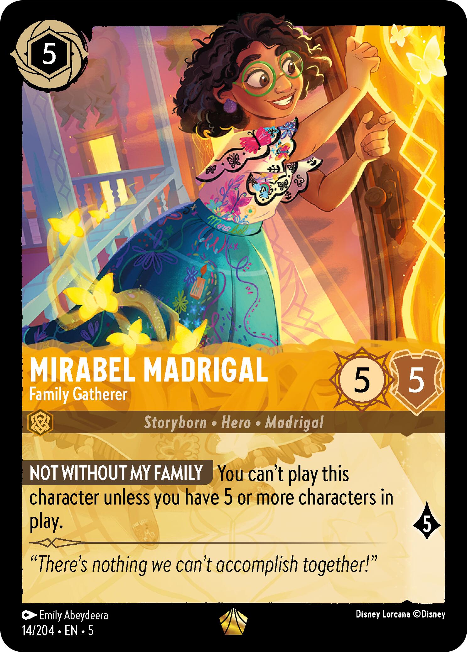 Mirabel Madrigal - Family Gatherer (14/204) [Shimmering Skies] - Disney - Card Brawlers | Quebec | Canada |