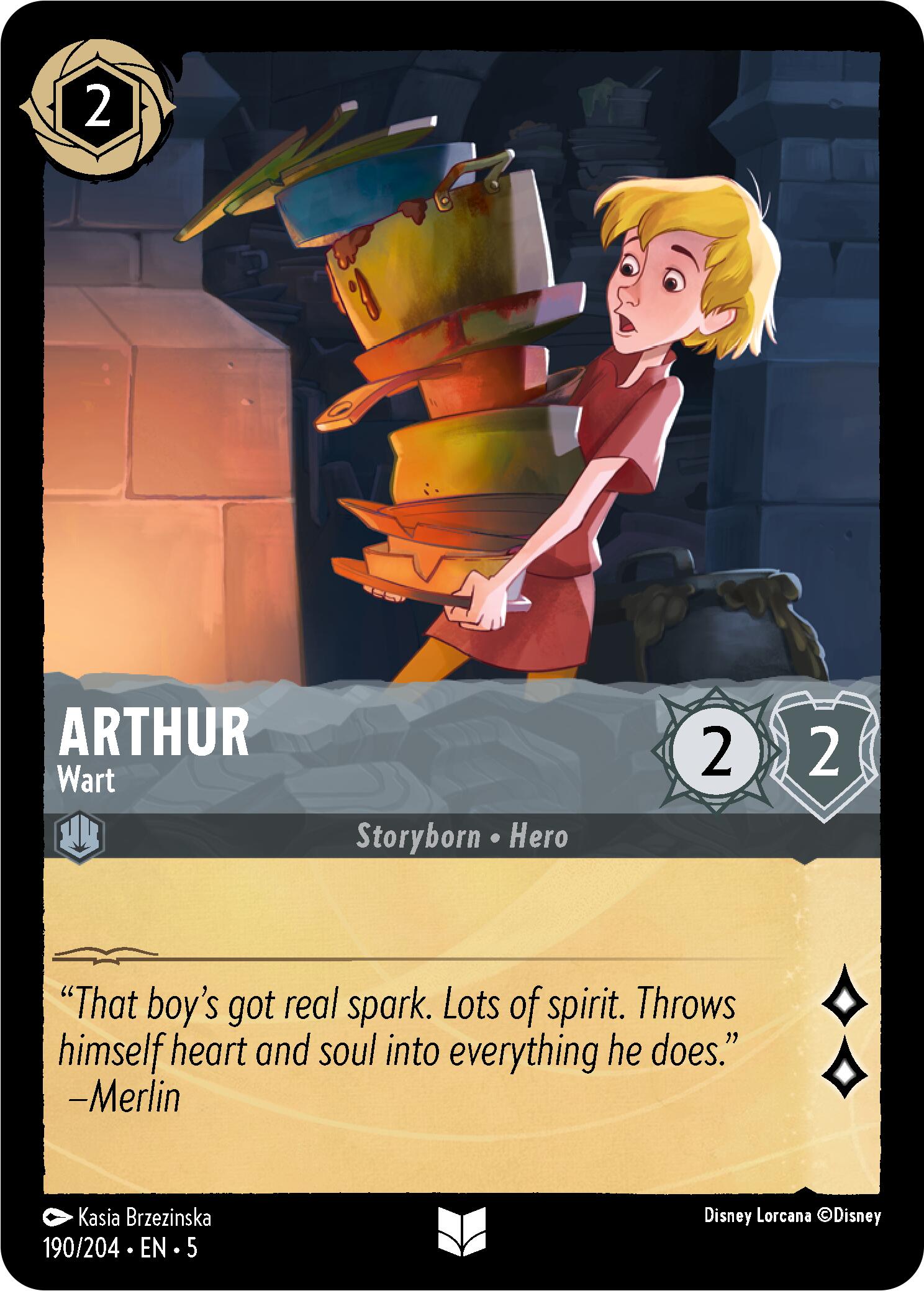 Arthur - Wart (190/204) [Shimmering Skies] - Disney - Card Brawlers | Quebec | Canada |