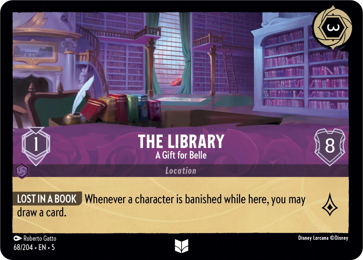 The Library - A Gift for Belle (68/204) [Shimmering Skies] - Disney - Card Brawlers | Quebec | Canada |