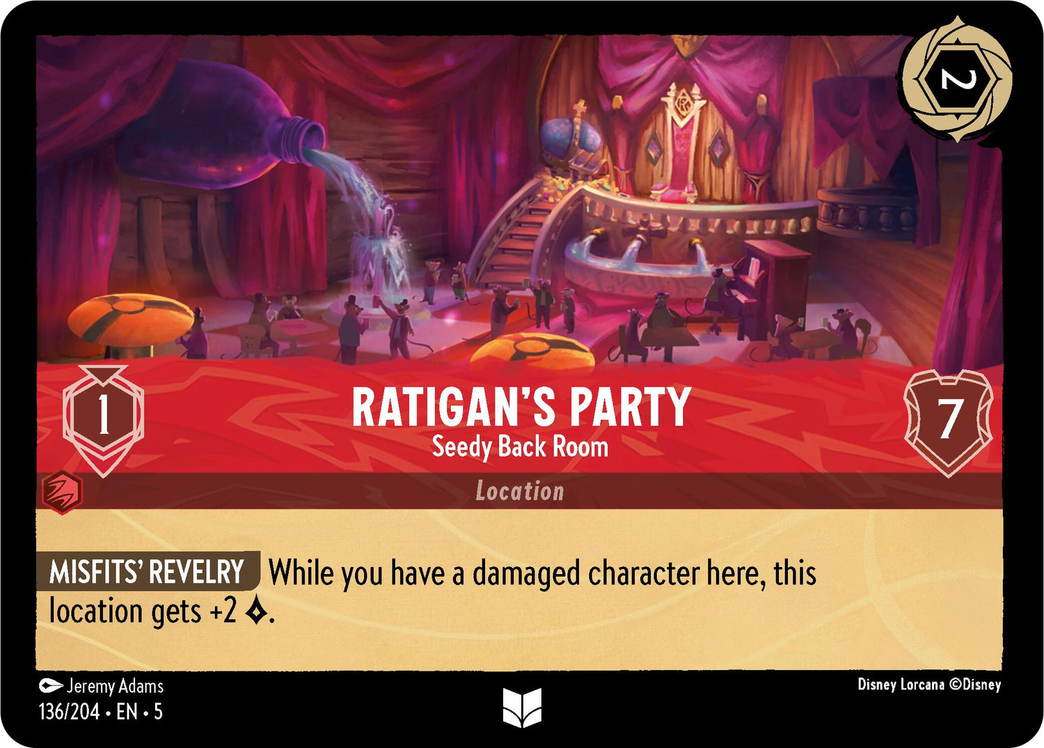 Ratigan's Party - Seedy Back Room (136/204) [Shimmering Skies] - Disney - Card Brawlers | Quebec | Canada |