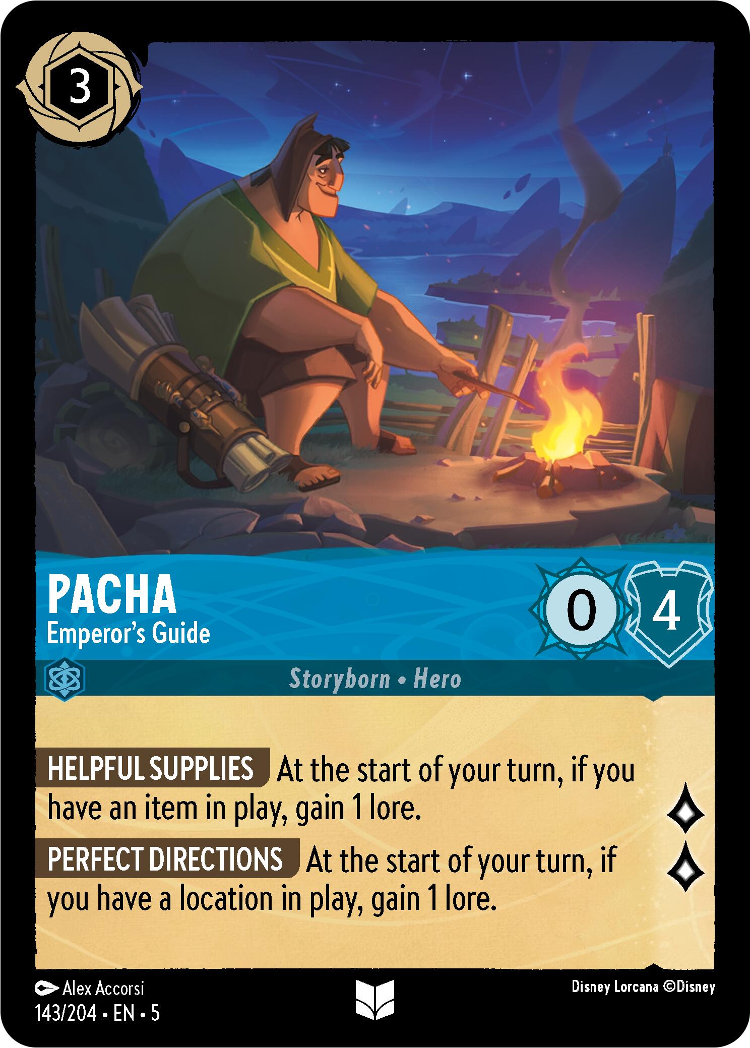 Pacha - Emperor's Guide (143/204) [Shimmering Skies] - Disney - Card Brawlers | Quebec | Canada |