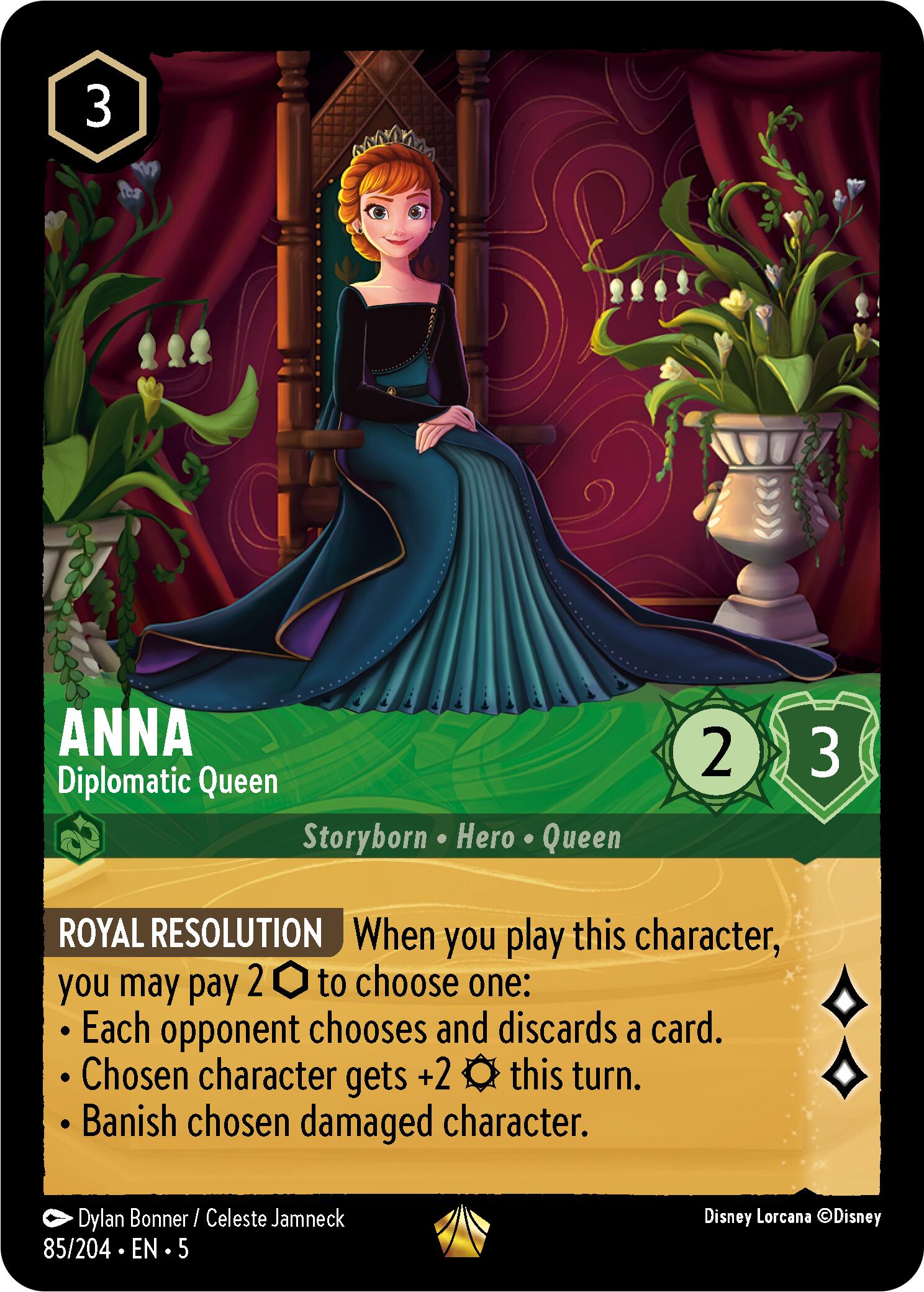 Anna - Diplomatic Queen (85/204) [Shimmering Skies] - Disney - Card Brawlers | Quebec | Canada |