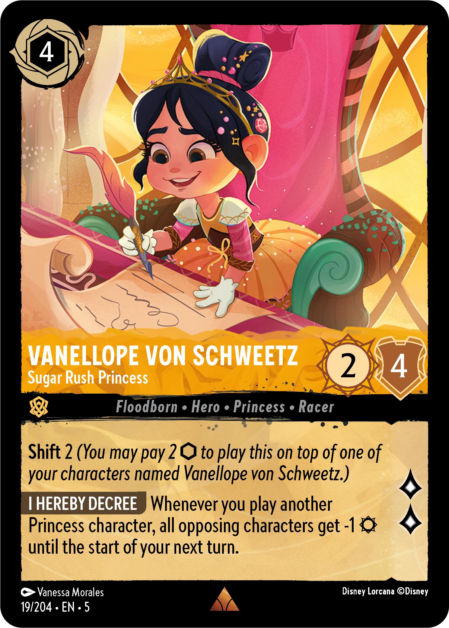 Vanellope von Schweetz - Sugar Rush Princess (19/204) [Shimmering Skies] - Disney - Card Brawlers | Quebec | Canada |