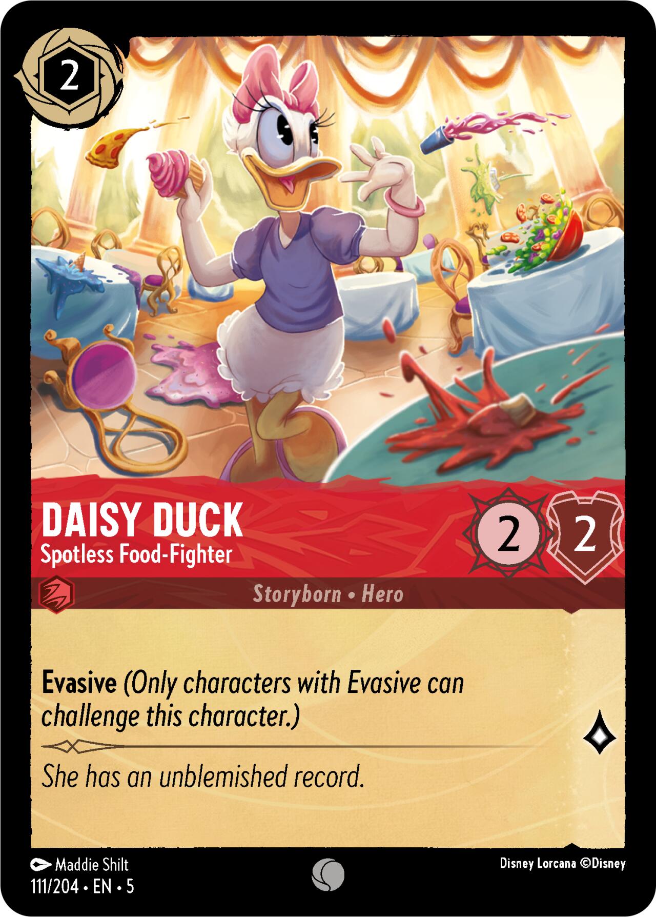 Daisy Duck - Spotless Food-Fighter (111/204) [Shimmering Skies] - Disney - Card Brawlers | Quebec | Canada |