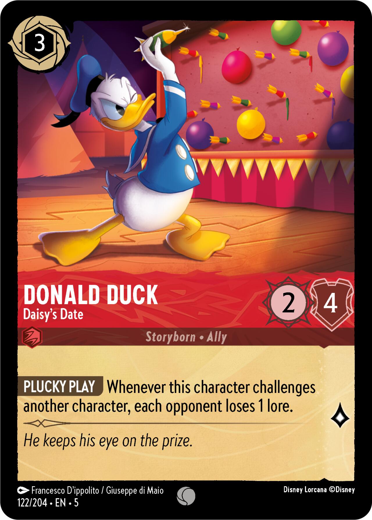 Donald Duck - Daisy's Date (122/204) [Shimmering Skies] - Disney - Card Brawlers | Quebec | Canada |
