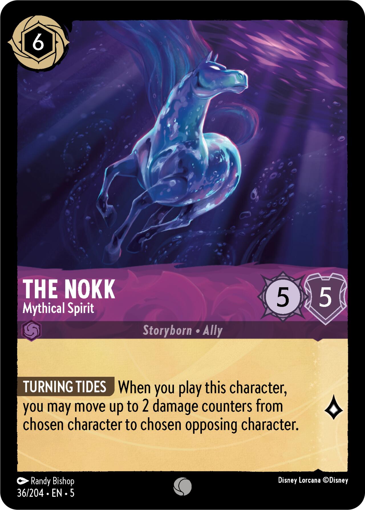 The Nokk - Mythical Spirit (36/204) [Shimmering Skies] - Disney - Card Brawlers | Quebec | Canada |