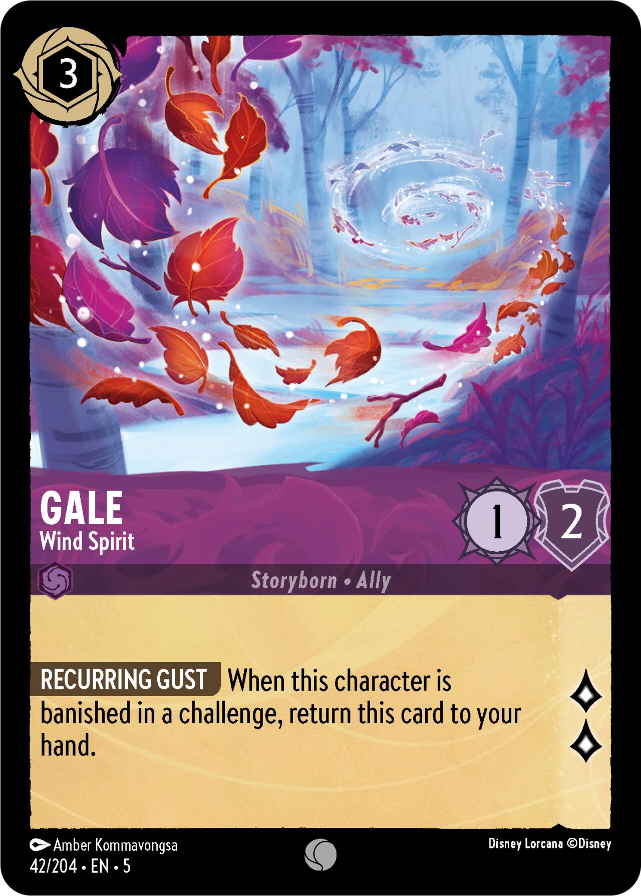 Gale - Wind Spirit (42/204) [Shimmering Skies] - Disney - Card Brawlers | Quebec | Canada |