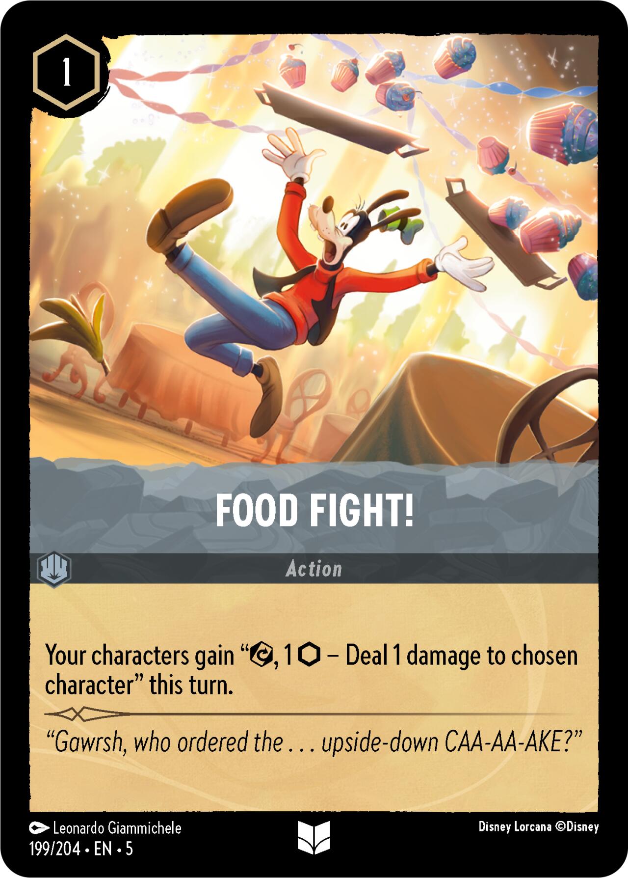 Food Fight! (199/204) [Shimmering Skies] - Disney - Card Brawlers | Quebec | Canada |