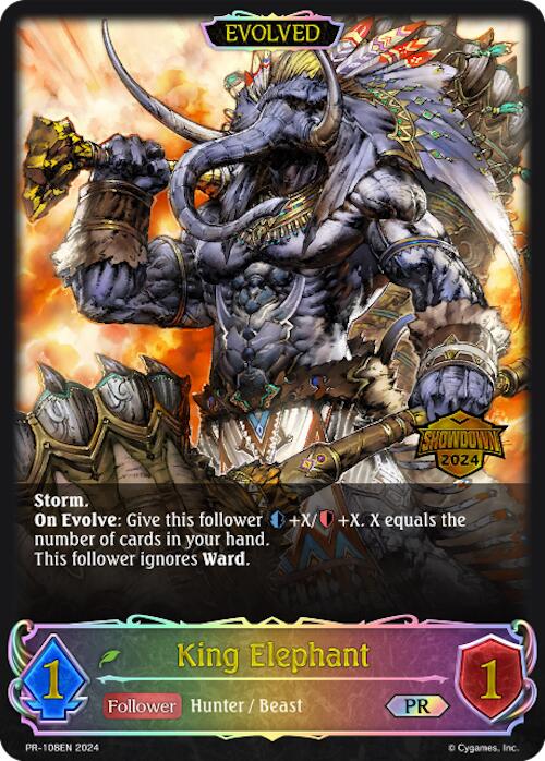 King Elephant (Evolved) (Showdown 2024) (PR-108EN) [Promotional Cards] - Bushiroad - Card Brawlers | Quebec | Canada |