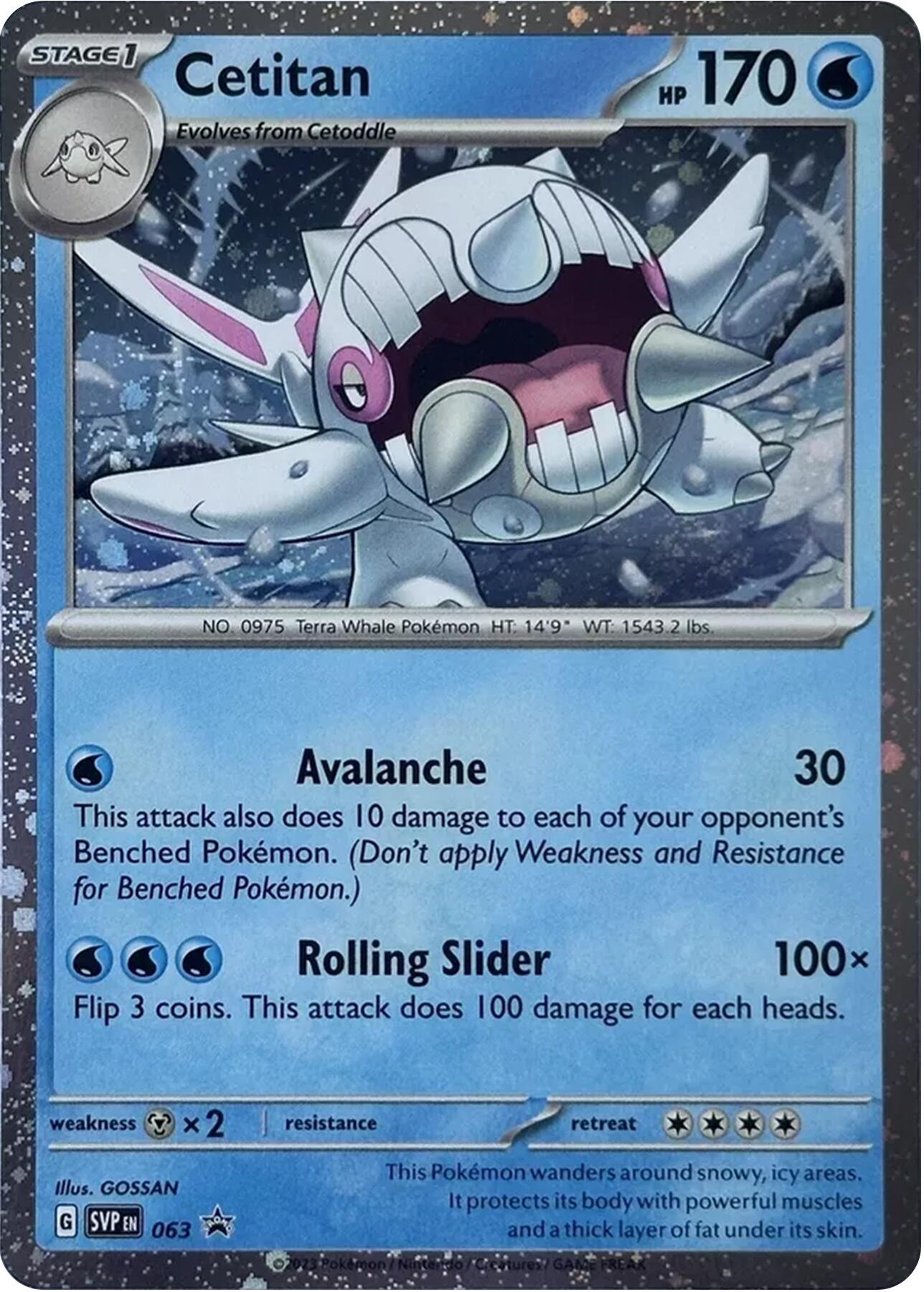 Cetitan (063) (Cosmos Holo) [Scarlet & Violet: Black Star Promos] - Pokémon - Card Brawlers | Quebec | Canada |