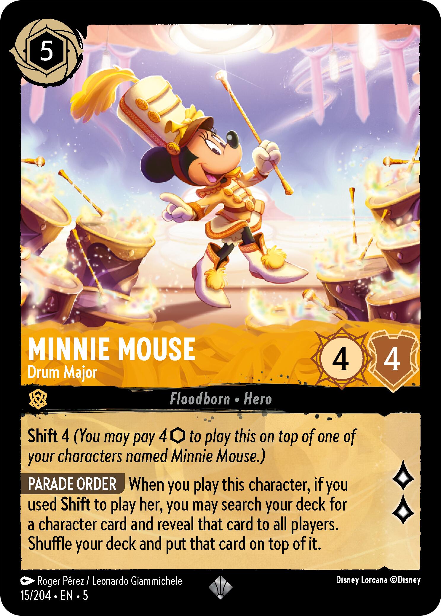 Minnie Mouse - Drum Major (15/204) [Shimmering Skies] - Disney - Card Brawlers | Quebec | Canada |