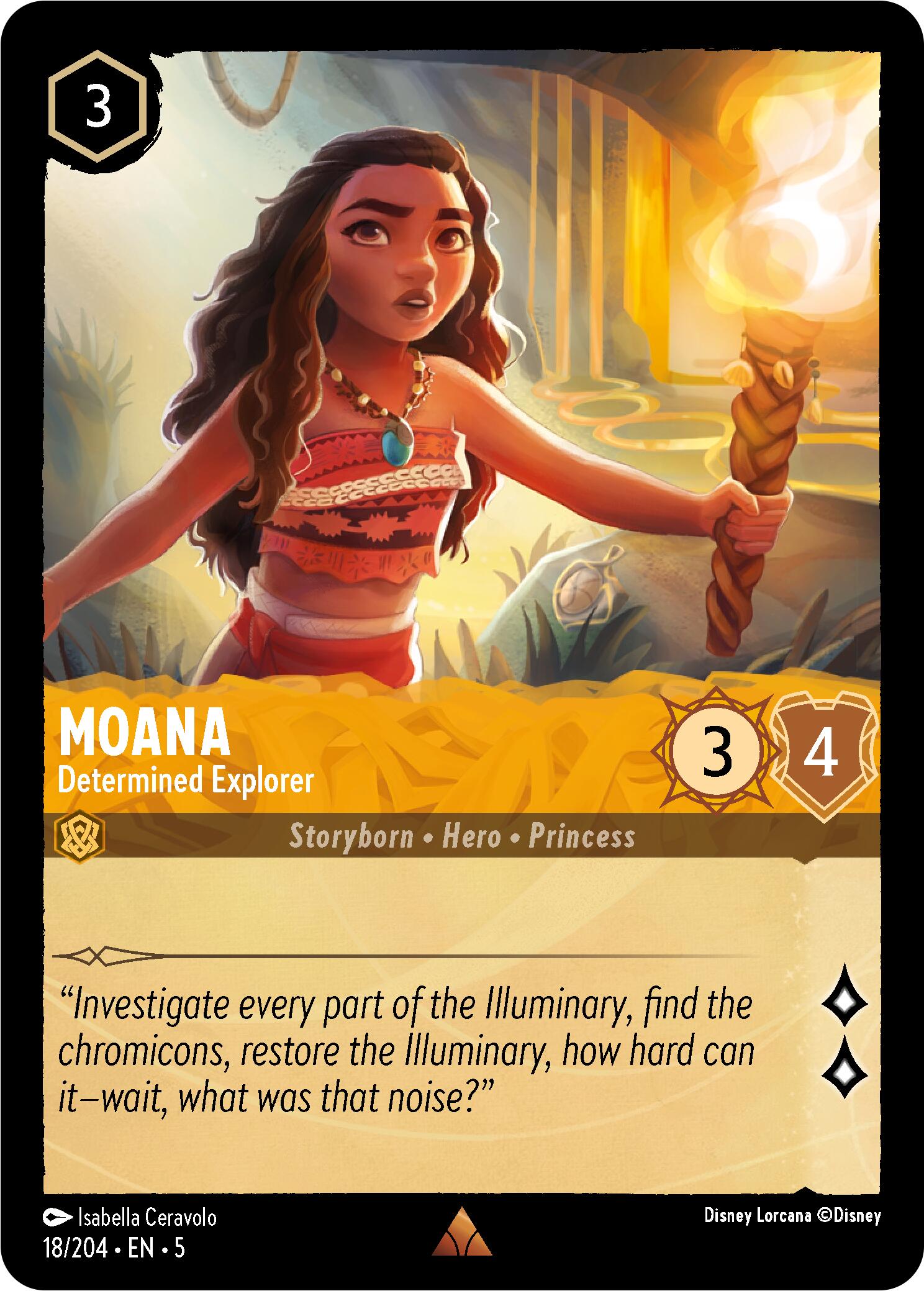 Moana - Determined Explorer (18/204) [Shimmering Skies] - Disney - Card Brawlers | Quebec | Canada |