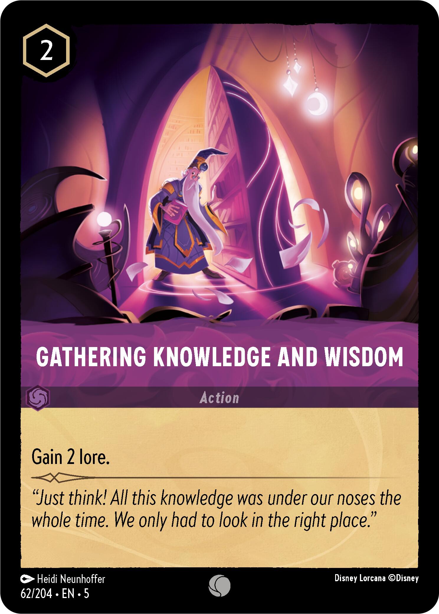 Gathering Knowledge and Wisdom (62/204) [Shimmering Skies] - Disney - Card Brawlers | Quebec | Canada |