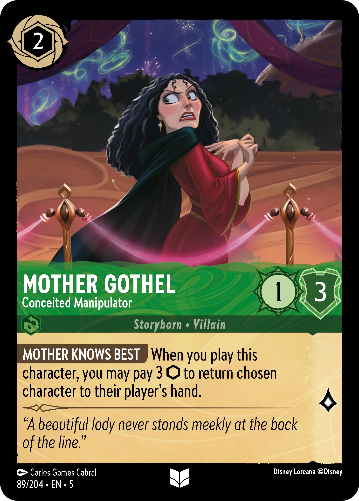 Mother Gothel - Conceited Manipulator (89/204) [Shimmering Skies] - Disney - Card Brawlers | Quebec | Canada |