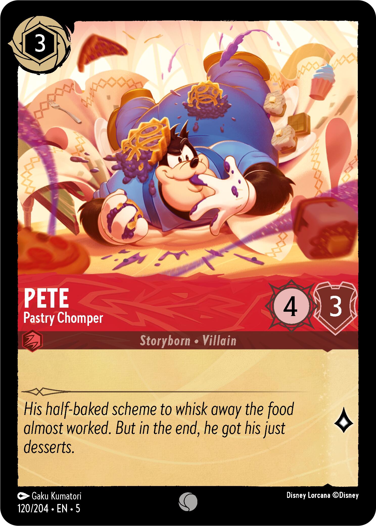 Pete - Pastry Chomper (120/204) [Shimmering Skies] - Disney - Card Brawlers | Quebec | Canada |