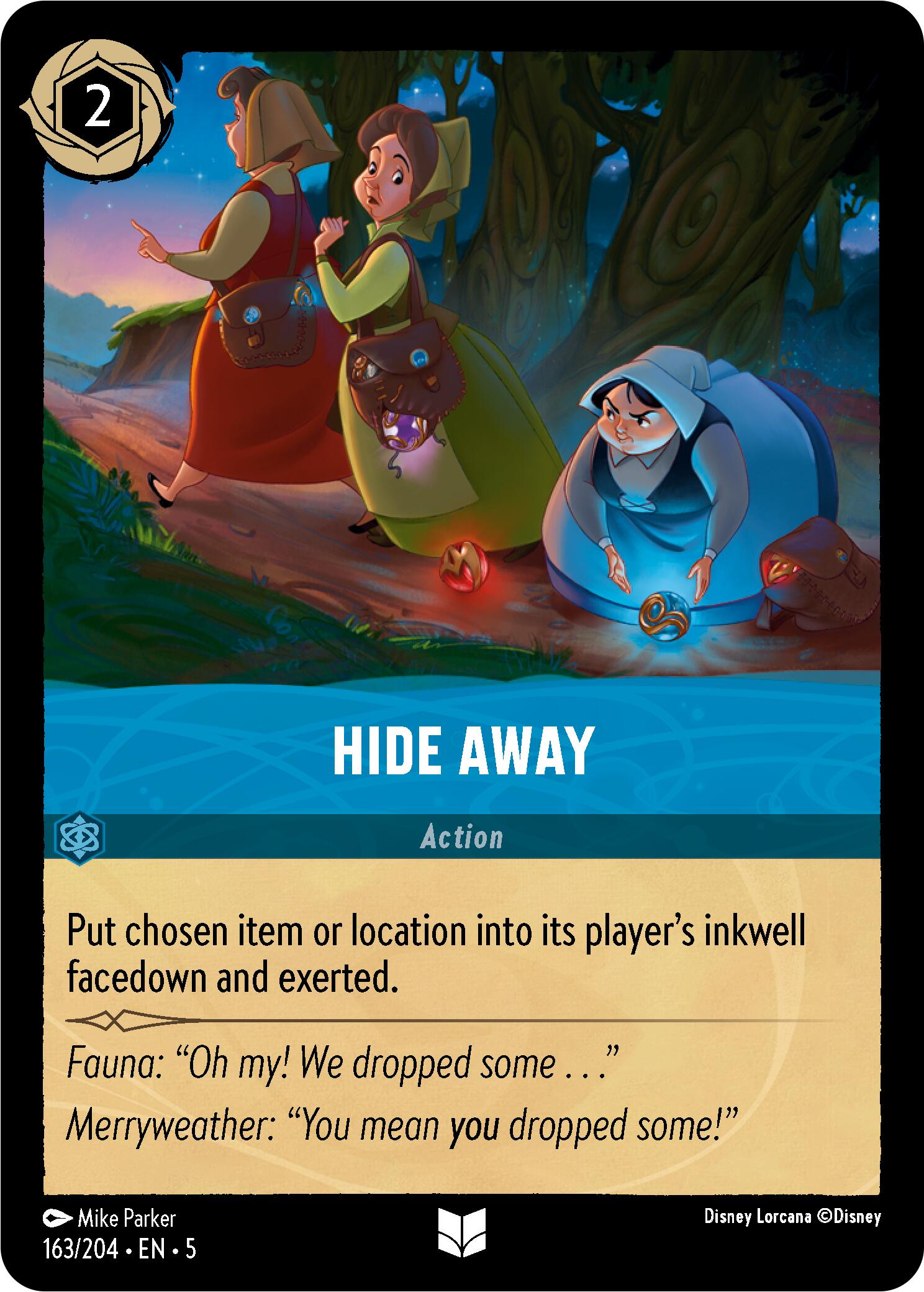 Hide Away (163/204) [Shimmering Skies] - Disney - Card Brawlers | Quebec | Canada |
