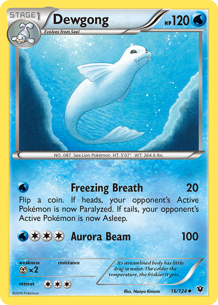 Dewgong (16/124) [XY: Fates Collide] - Pokémon - Card Brawlers | Quebec | Canada |